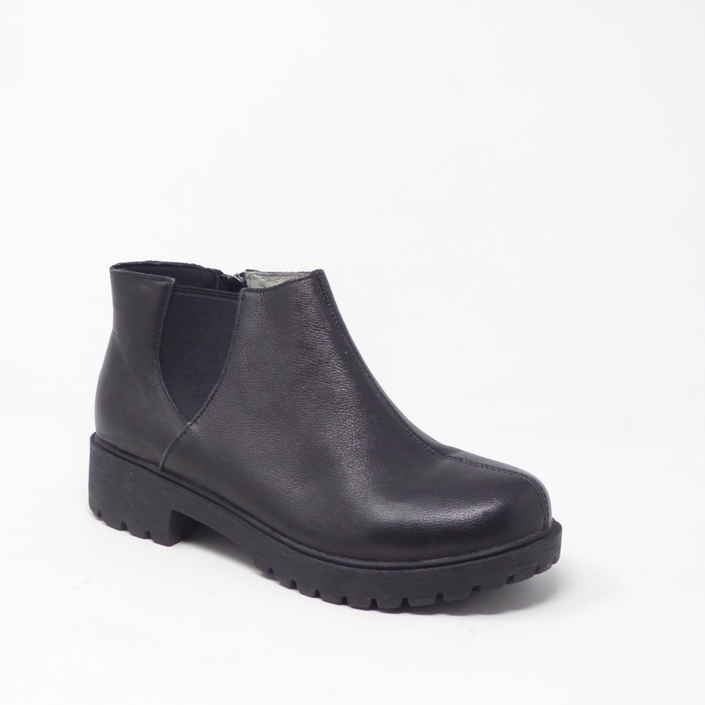 Alegria Shayne Womens Ankle Boots Black Leather SHA-601 Lug Sole 38 / 8